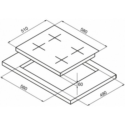 Варочная поверхность KORTING HIB 6409 B Варочная поверхность KORTING HIB 6409 B