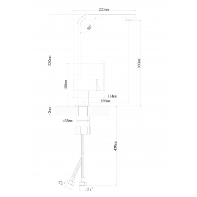 Смеситель Флорентина Сильвер FL цвет грей Смеситель Флорентина Сильвер FL цвет грей