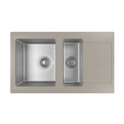 Кухонная мойка Флорентина КОМБИ 860 К грей Кухонная мойка Флорентина КОМБИ 860 К грей