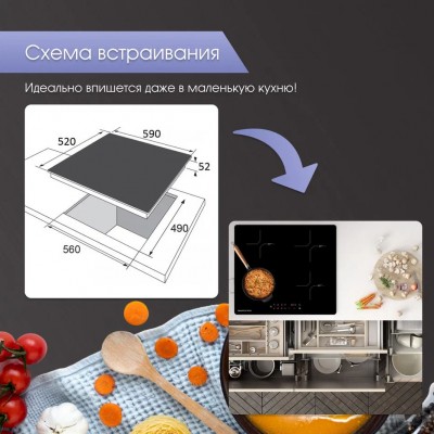 Варочная поверхность Zigmund & Shtain CI 33.6 B Варочная поверхность Zigmund & Shtain CI 33.6 B