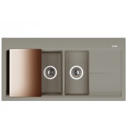 Кухонная мойка Флорентина РОССАНА грей