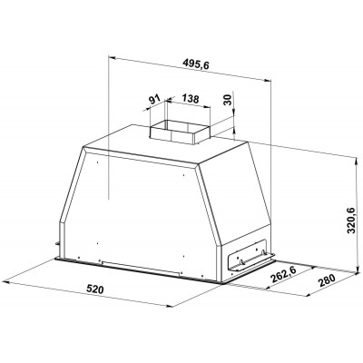 Kanzler полновстраиваемая вытяжка D 549 S Kanzler полновстраиваемая вытяжка D 549 S