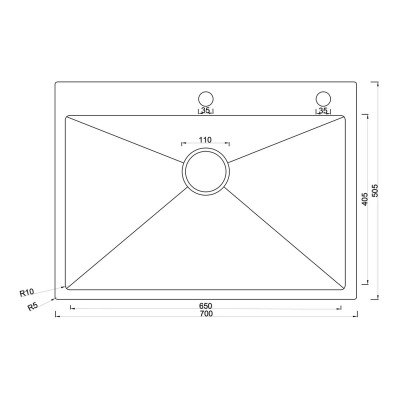 Мойка ARONA ARS 700*505 GOLD PVD Мойка ARONA ARS 700*505 GOLD PVD