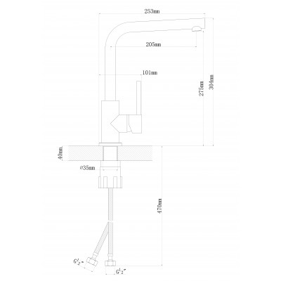 Смеситель Флорентина Дельта FL цвет мокко Смеситель Флорентина Дельта FL цвет мокко