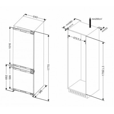 Холодильник ASCOLI ADRF250WEMBI Холодильник ASCOLI ADRF250WEMBI