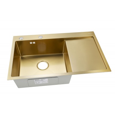 Мойка ARONA ARS 780*505 L GOLD PVD Мойка ARONA ARS 780*505 L GOLD PVD