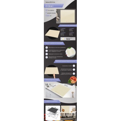 Варочная поверхность Zigmund & Shtain CI 33.6 I Варочная поверхность Zigmund & Shtain CI 33.6 I