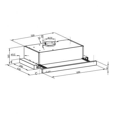 LEX HOGAN G 600 (1M) BLACK вытяжка LEX HOGAN G 600 (1M) BLACK вытяжка