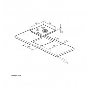 MILLEN MGHG 451 BL газовая варочная поверхность