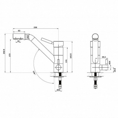 Кухонный смеситель TopZero WIX 301 STCR Кухонный смеситель TopZero WIX 301 STCR