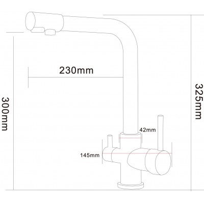 Смеситель ARONA ARM 301 GOLD PVD Смеситель ARONA ARM 301 GOLD PVD