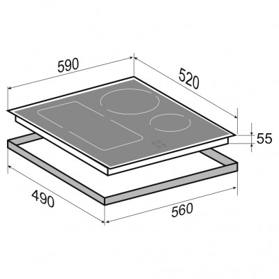Варочная поверхность Zigmund & Shtain CI 34.6 W Варочная поверхность Zigmund & Shtain CI 34.6 W