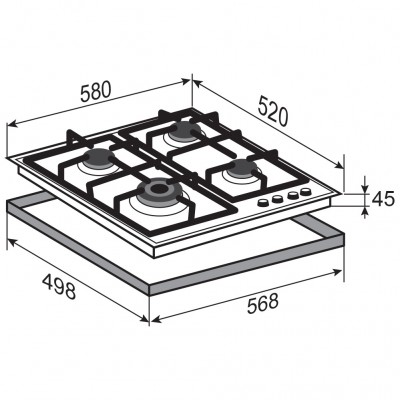 Zigmund & Shtain M 26.6 W варочная поверхность Zigmund & Shtain M 26.6 W варочная поверхность