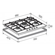 Варочная поверхность Zigmund & Shtain G 12.7 X