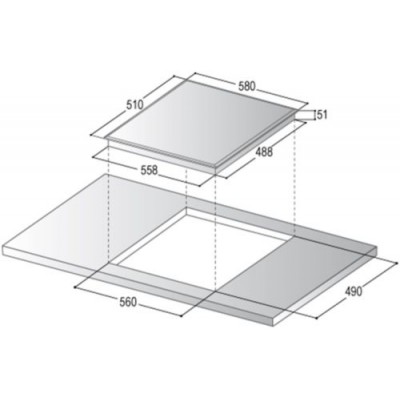 Варочная поверхность KORTING HI 62022 B Варочная поверхность KORTING HI 62022 B