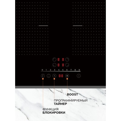 MILLEN MIH 602 BL панель стеклокерамическая индукционная MILLEN MIH 602 BL панель стеклокерамическая индукционная