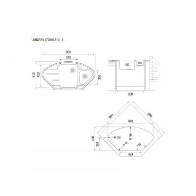 Кухонная мойка TopZero Angelina Titan Кухонная мойка TopZero Angelina Titan