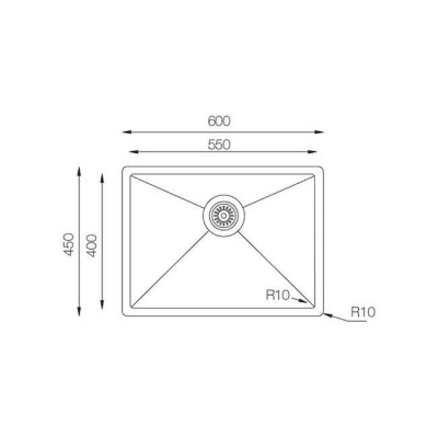Кухонная мойка TopZero ColorX TNL 550 TITAN Кухонная мойка TopZero ColorX TNL 550 TITAN