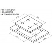Варочная поверхность KORTING HK 6205 RN