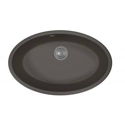 Кухонная мойка Флорентина ВЕГА ОВАЛ антрацит Кухонная мойка Флорентина ВЕГА ОВАЛ антрацит