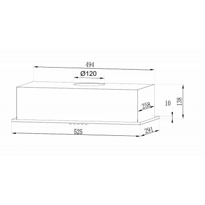 LEX GS BLOC LIGHT 600 BLACK вытяжка LEX GS BLOC LIGHT 600 BLACK вытяжка