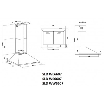 Вытяжка SCHAUB LORENZ SLD WS 6607 Вытяжка SCHAUB LORENZ SLD WS 6607