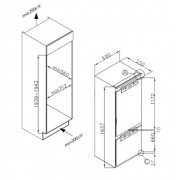 MILLEN MBI 193.7D холодильник встраиваемый