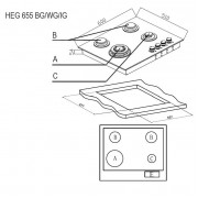 EVELUX Варочная поверхность HEG 655 BG