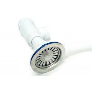 Сифон Dr gans SMART GRAND 3 1/2 ЭКОНОМ с полированным выпуском, 1 чаша