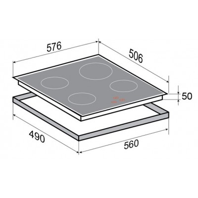 Варочная поверхность Zigmund & Shtain CIS 299.60 WX Варочная поверхность Zigmund & Shtain CIS 299.60 WX