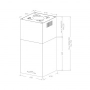 Вытяжка KORTING KHA 45970 W Cube