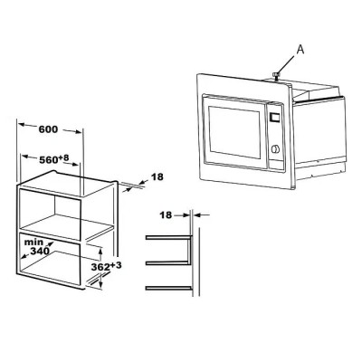 EVELUX Микроволнавая печь MW 20 X EVELUX Микроволнавая печь MW 20 X