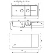 Кухонная мойка Флорентина РОССАНА коричневый