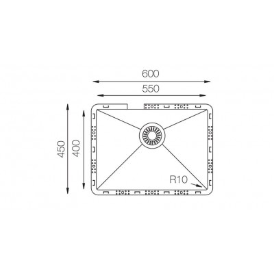 Кухонная мойка TopZero TZ RS550 GOLD Кухонная мойка TopZero TZ RS550 GOLD
