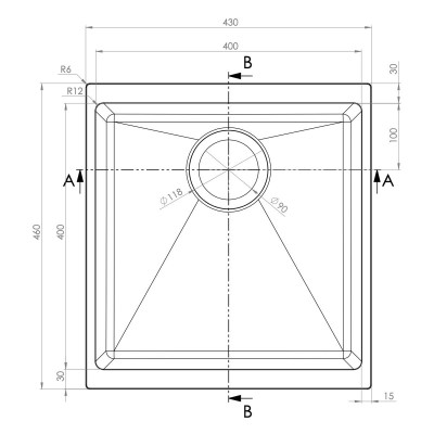 кухонная мойка TopZero Marina Graphite (430x460-55) кухонная мойка TopZero Marina Graphite (430x460-55)