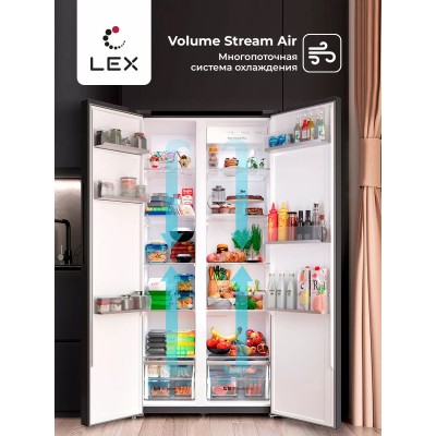 LEX LSB 530 BLID - холодильник серии Side-by-Side LEX LSB 530 BLID - холодильник серии Side-by-Side
