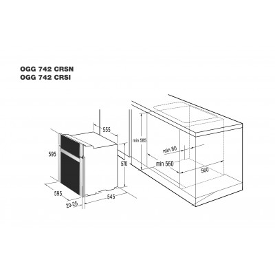 KORTING духовой шкаф газ OGG 742 CRSI KORTING духовой шкаф газ OGG 742 CRSI