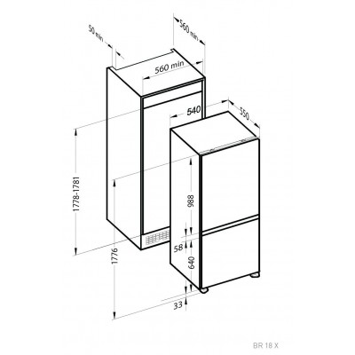 Zigmund & Shtain BR 18 X холодильник встраиваемый Zigmund & Shtain BR 18 X холодильник встраиваемый