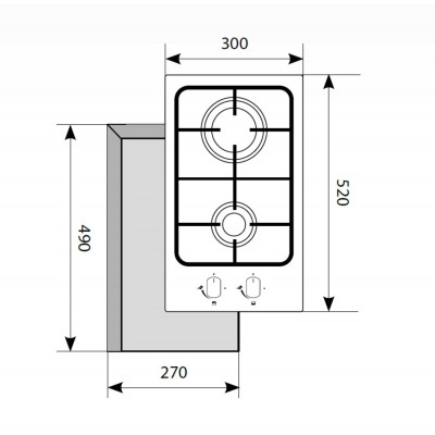 Варочная поверхность LEX GVS 320 IX Варочная поверхность LEX GVS 320 IX