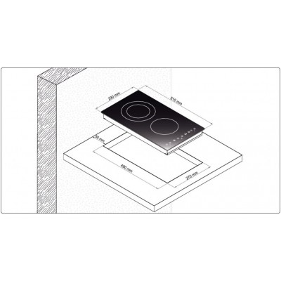 Варочная поверхность KORTING HI 32003 BW Варочная поверхность KORTING HI 32003 BW