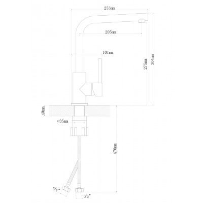 Смеситель Флорентина Дельта FL цвет бежевый Смеситель Флорентина Дельта FL цвет бежевый