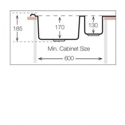 Кухонная мойка TopZero (prime) LTL 950.500.15.GT8K Кухонная мойка TopZero (prime) LTL 950.500.15.GT8K
