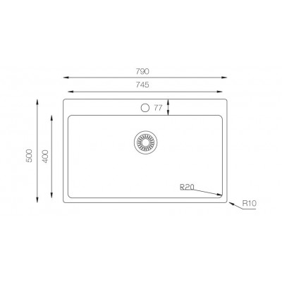 Кухонная мойка TopZero (prime) ME 790.500.GT10K Кухонная мойка TopZero (prime) ME 790.500.GT10K