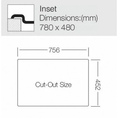 Кухонная мойка TopZero (wellinox) COP 780.480.20 - GT8K Кухонная мойка TopZero (wellinox) COP 780.480.20 - GT8K