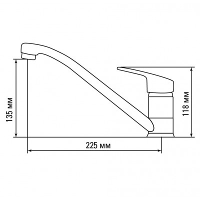 Смеситель Gerdamix SKS1 серый (PL-14) Смеситель Gerdamix SKS1 серый (PL-14)