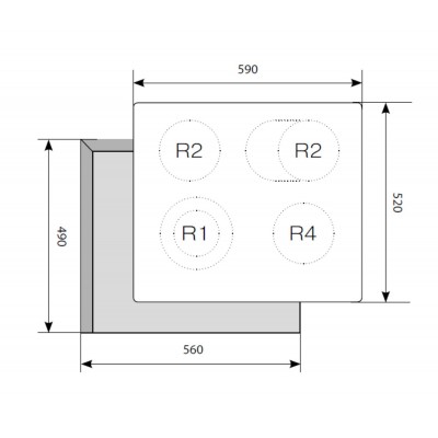 Варочная поверхность LEX EVH 642 BL Варочная поверхность LEX EVH 642 BL