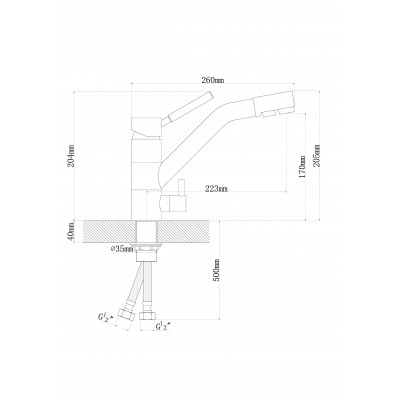 DR.Gans Смеситель ДУЭТ цвет черный DR.Gans Смеситель ДУЭТ цвет черный