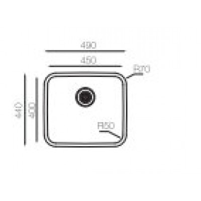 Кухонная мойка TopZero (wellinox) D 450 GT8K Кухонная мойка TopZero (wellinox) D 450 GT8K