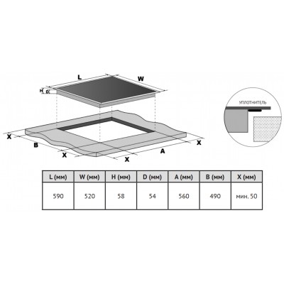 Варочная поверхность KORTING HI 64560 BB Варочная поверхность KORTING HI 64560 BB