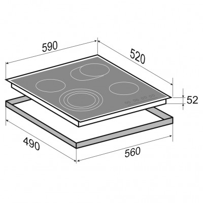 Варочная поверхность Zigmund & Shtain CN 38.6 B Варочная поверхность Zigmund & Shtain CN 38.6 B